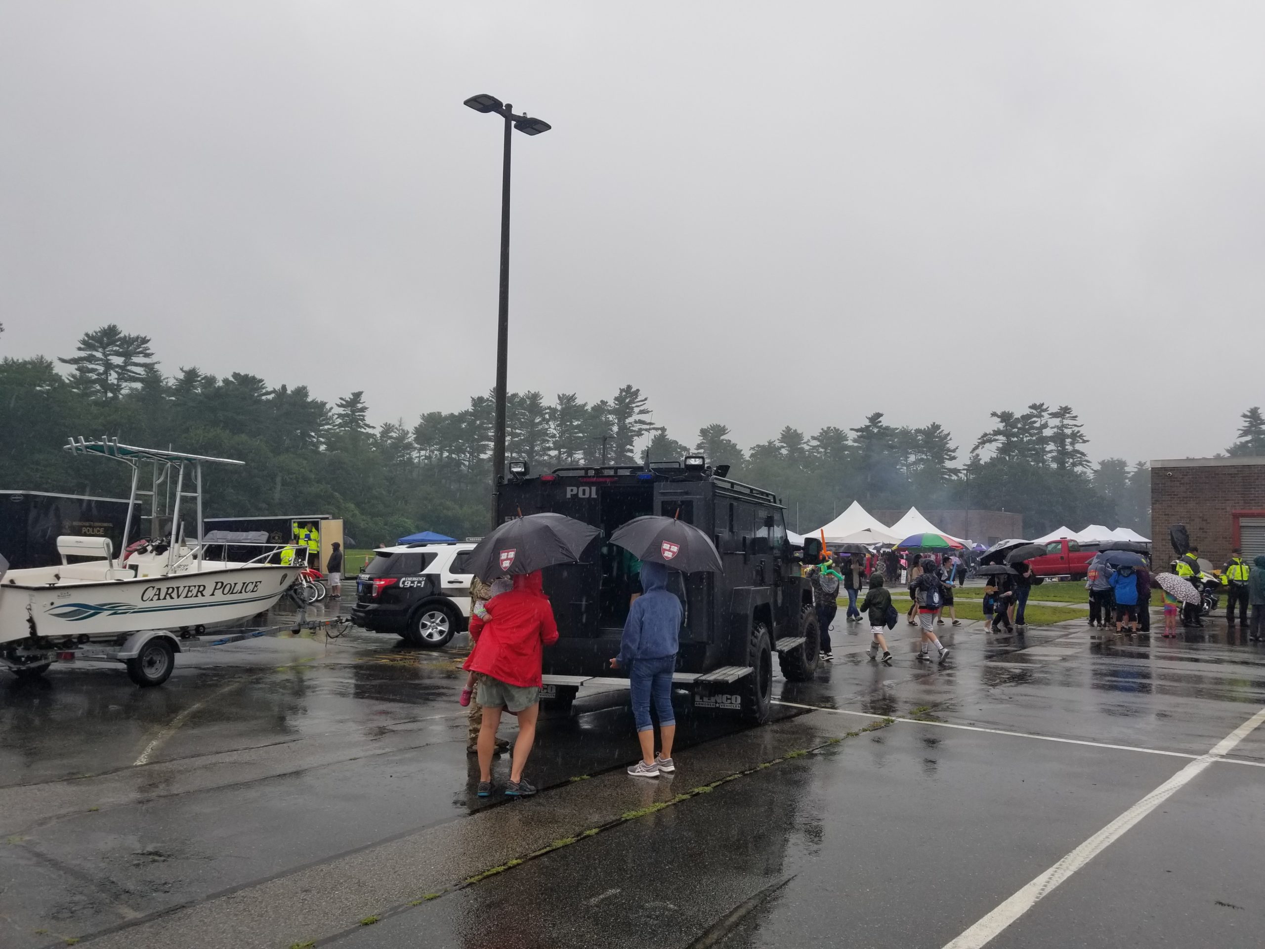Despite Rain, Hundreds Attend Carver Night Out WATD 95.9 FM
