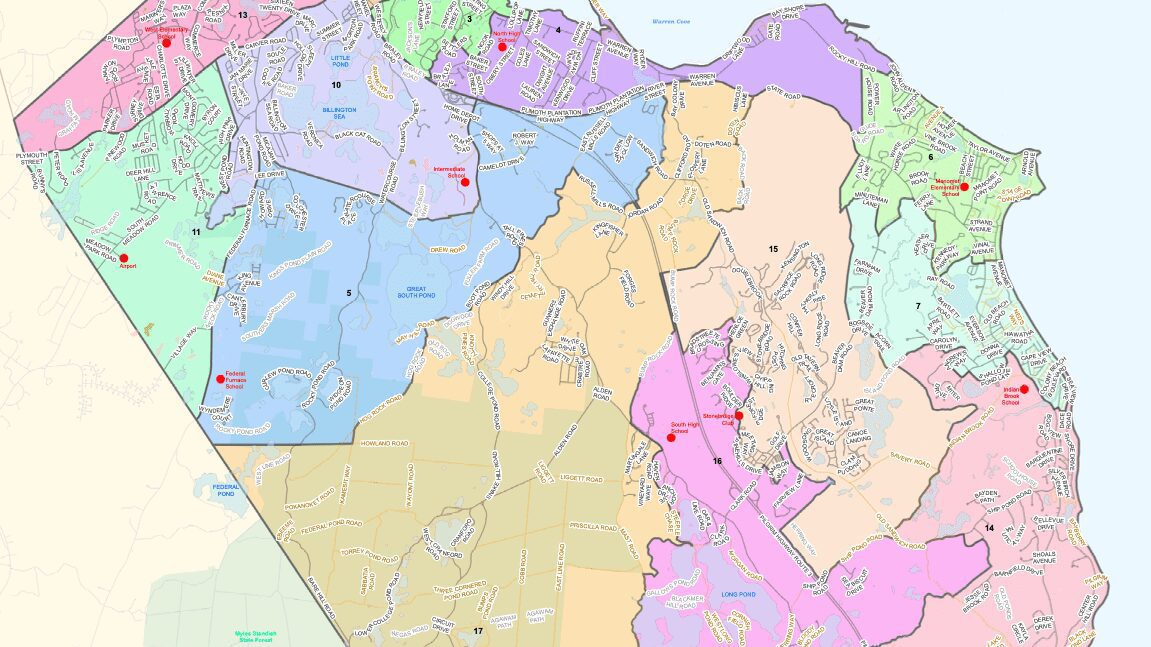 Milton Ma Precinct Map Redrawing Of Plymouth's Precinct Map Raises Questions | Watd 95.9 Fm
