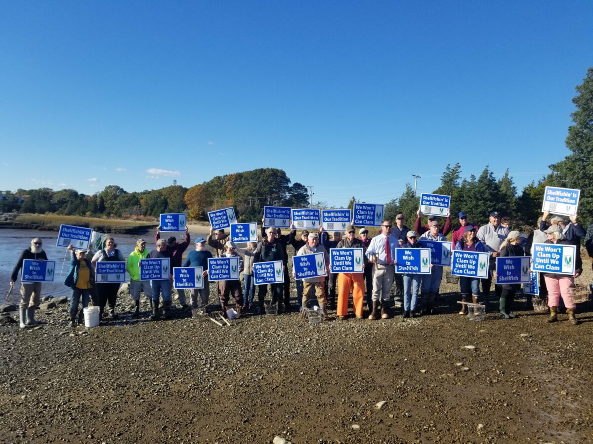 Shellfish Sit In Held In Scituate To Protest Closure Of North And South