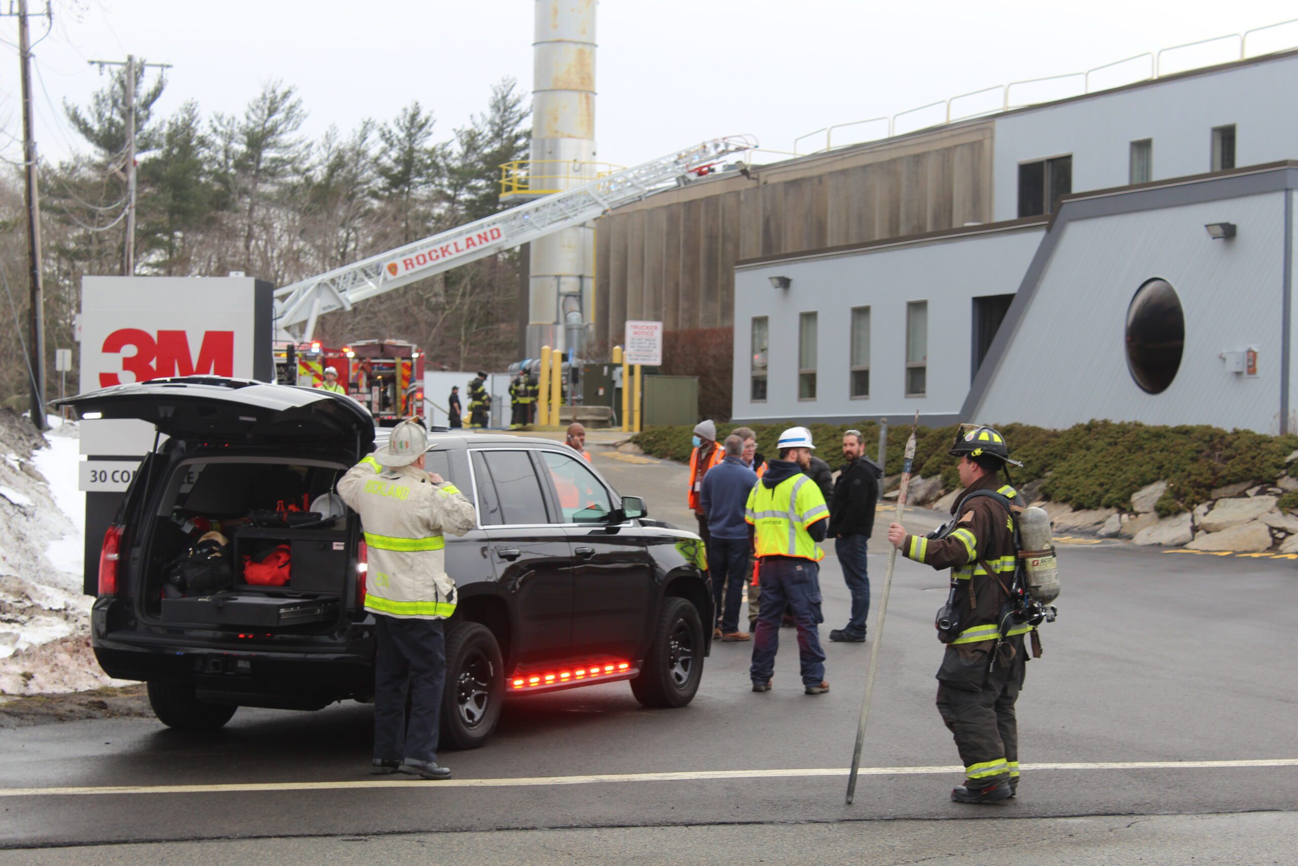 Numerous Towns Respond to Fire at Rockland 3M Facility WATD 95.9 FM