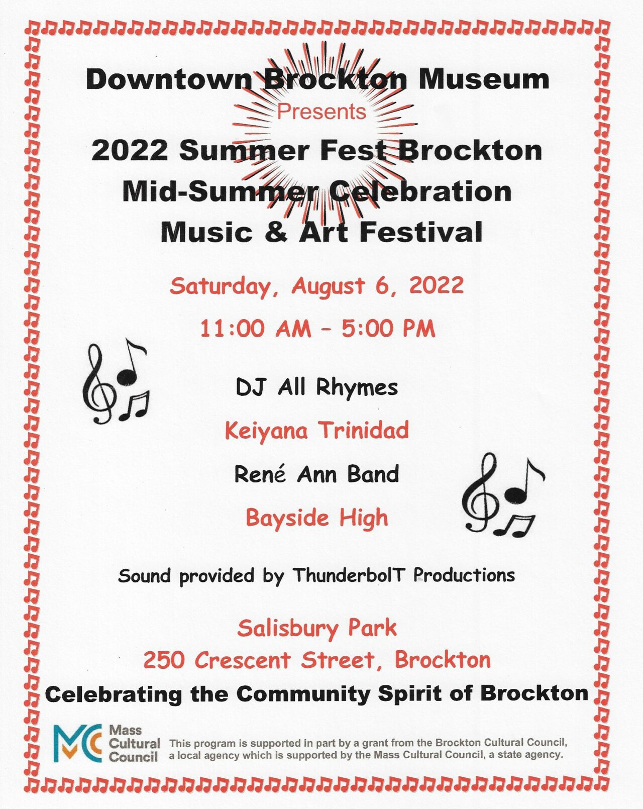 MidSummer Music and Art Fest in Brockton WATD 95.9 FM