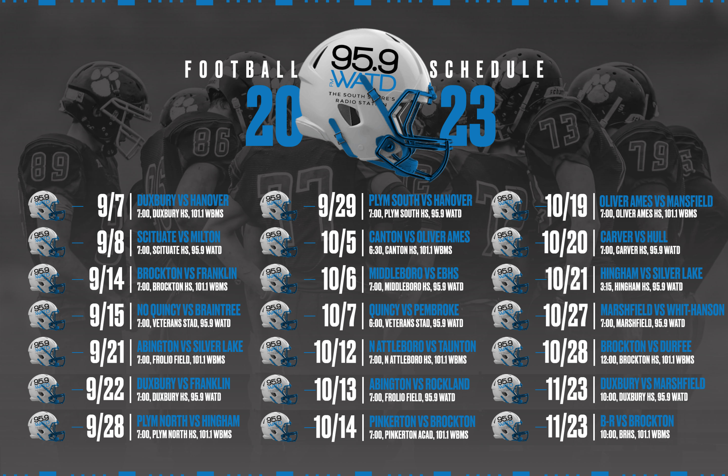 Here It Is! The 2022 Football Schedule.